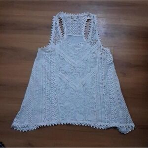 Womens‎ Eyeshadow Crochet Lace Sleeveless Tank Top
